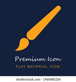 Pincel Herramienta material premium ui ux icono vector aislado en colores azul marino y naranja