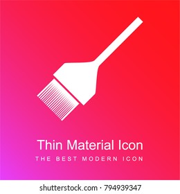 Brush tool red and pink gradient material white icon minimal design