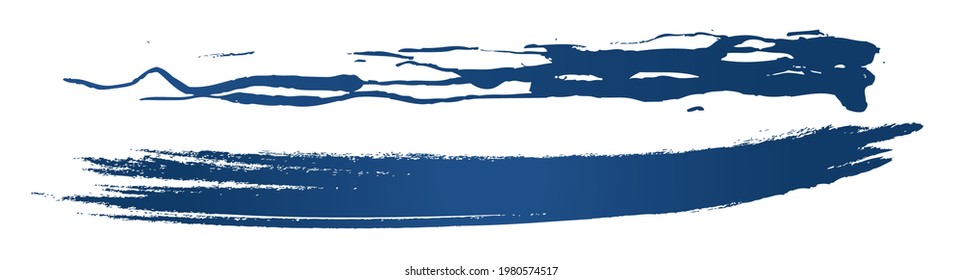 Brush touch line. A faint line. Lines drawn with ink.