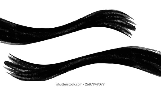 Material de toque de escova, splash de tinta, textura manuscrita moderna