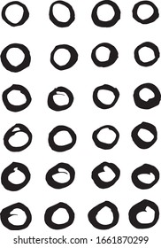 It is a brush touch and a pattern drawing using the ink line.
