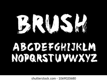 Brush Typography Design Vector Stock Vector (Royalty Free) 1069020680 ...