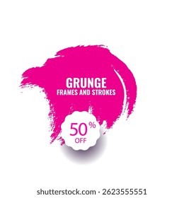 brush vector art strokes design on white background.
