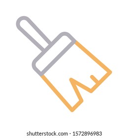 brush vector color line icon 