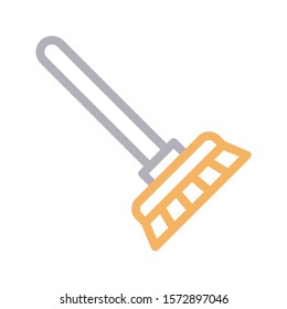 brush vector color line icon 