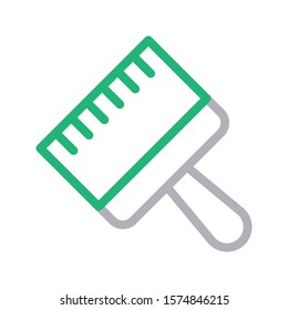 brush vector color line icon 