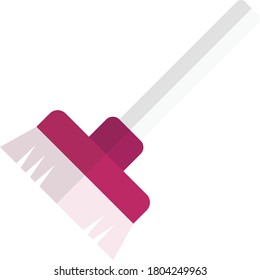 icono de color plano vectorial de pincel 