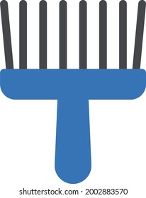 brush vector glyph colour icon