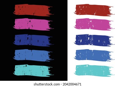 Brush Vector Grunge Paint Ink Shape Paint brush design