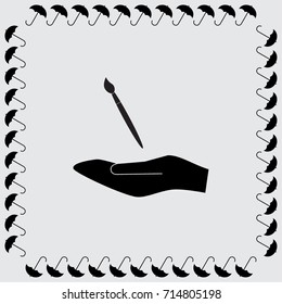Brush,  vector icon
