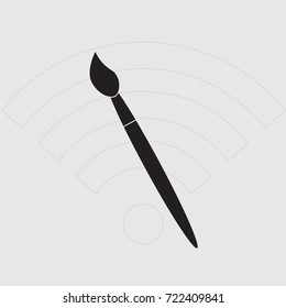 Brush,  vector icon