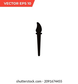 Brush Vector Icon. Art Paint Brush Icon.