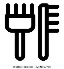 gráfico de iconos de vector de pincel