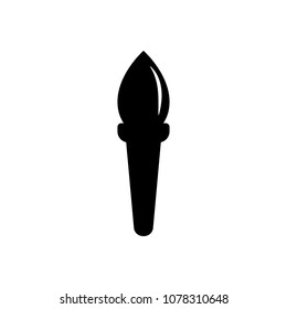 brush vector icon. Illustration isolated for graphic and web design