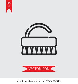 Brush vector icon, illustration symbol