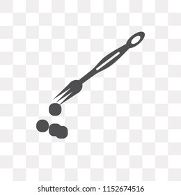 Brush vector icon isolated on transparent background, Brush logo concept