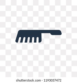 Brush vector icon isolated on transparent background, Brush transparency concept can be used web and mobile
