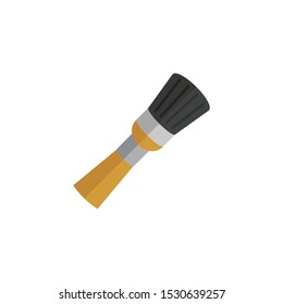 brush vector icon isolated on a white background
