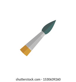 brush vector icon isolated on a white background