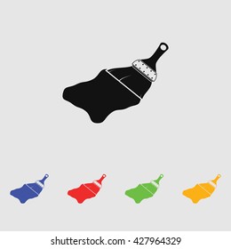 Brush vector icon for web and mobile