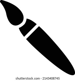 pincel Ilustración vectorial en un fondo transparente.Símbolos de calidad superior.Icono vector glifos para el diseño de conceptos y gráficos.