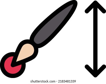 Brush Vector illustration on a transparent background.Premium quality symmbols.Stroke vector icon for concept and graphic design.