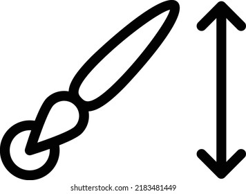 Brush Vector illustration on a transparent background.Premium quality symmbols.Stroke vector icon for concept and graphic design.
