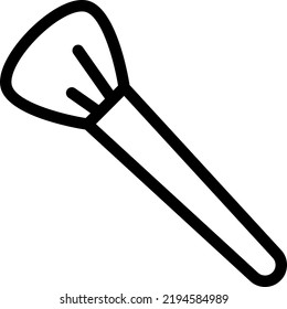 pincel Ilustración vectorial en un fondo transparente.Símbolos de calidad premium.Iconos vectoriales de trazo para el concepto y el diseño gráfico.
