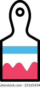 Bürsten Sie Vektorgrafik auf transparentem Hintergrund. Hochwertige Symbole. Zeilenfarbige Vektorsymbole für Konzept und Grafikdesign.