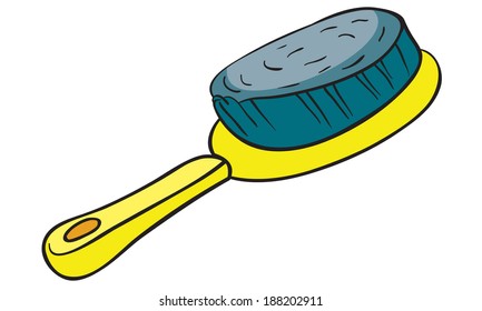 brush, vector illustration on white background