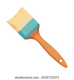 Brush vector illustration on white background.
