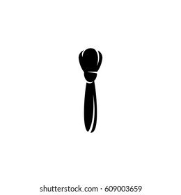 Brush vector logo illustration isolated sign symbol. Icon pictogram for web graphics