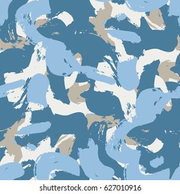 Brush vector pattern. Abstract seamless background. Print for fabric or wallpaper. Abstract background. Brush. Winter pattern.