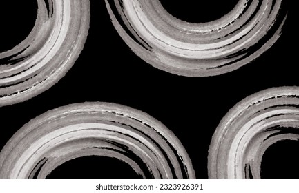 brush vector pattern The back is a black and white tone.