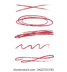 Brush vector red highlight emphasize important things