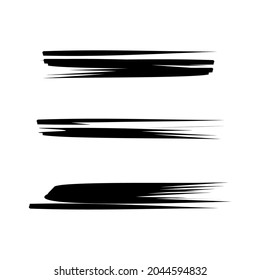 Vector de pincel, conjunto de brochas de línea de vectores arte