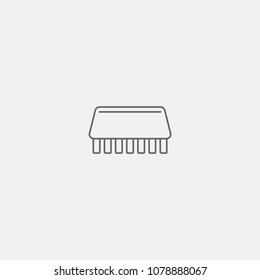 Brush for Washing Flat Icon