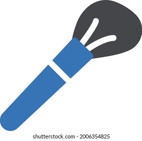 pincel con fondo blanco. pincel es un símbolo de la expresión icono de color .glyph.