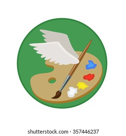 brush wings artist 