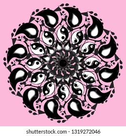 brush work mandala 