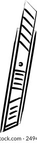 Brush writing business icon cutter