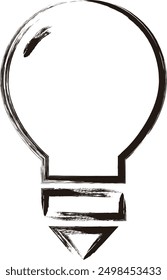 Brush writing business icon light bulb