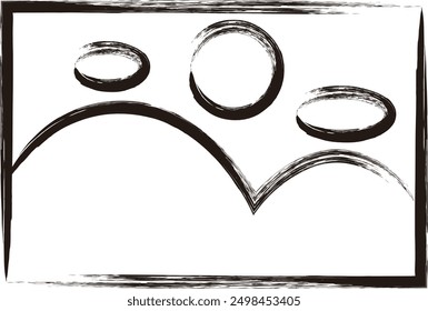 Brush writing business icon photo