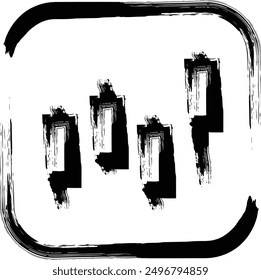Brush writing business icon stocks