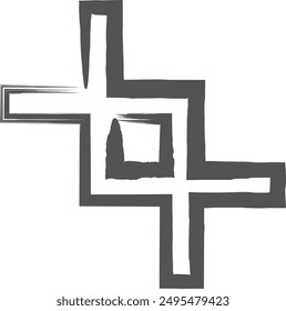 Brush writing business single item icon cropping