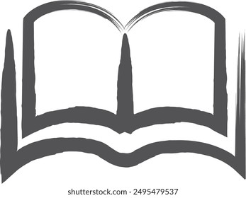 Brush writing business single item icon book