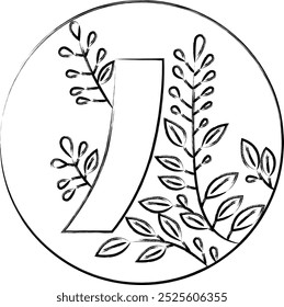 Brush writing circular hanafuda, Bunzuki, Hagi, red short, July, Hagi, red short