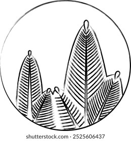Brush writing circular hanafuda Mutsuki pine January pine scum