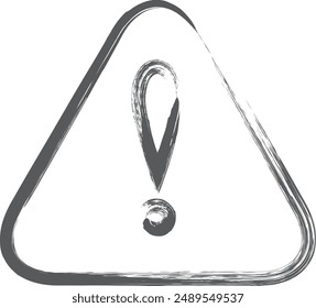 Brush writing mini mini icon attention