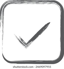 Brush writing mini mini icon check
